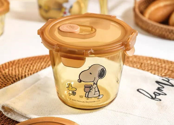 Peanuts Snoopy Food Storage Glass Containers