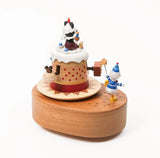 Disney Mickey Mouse & Donald Duck Rotating Wooden Music Box