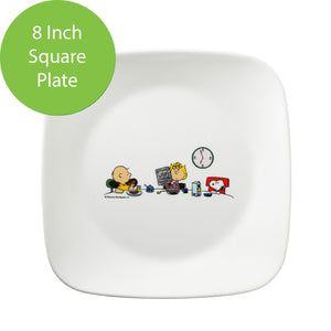 Corelle Peanuts Snoopy 8 Inch Square Plate
