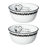 Corelle Peanuts Snoopy Retro BW 12 PC Set B